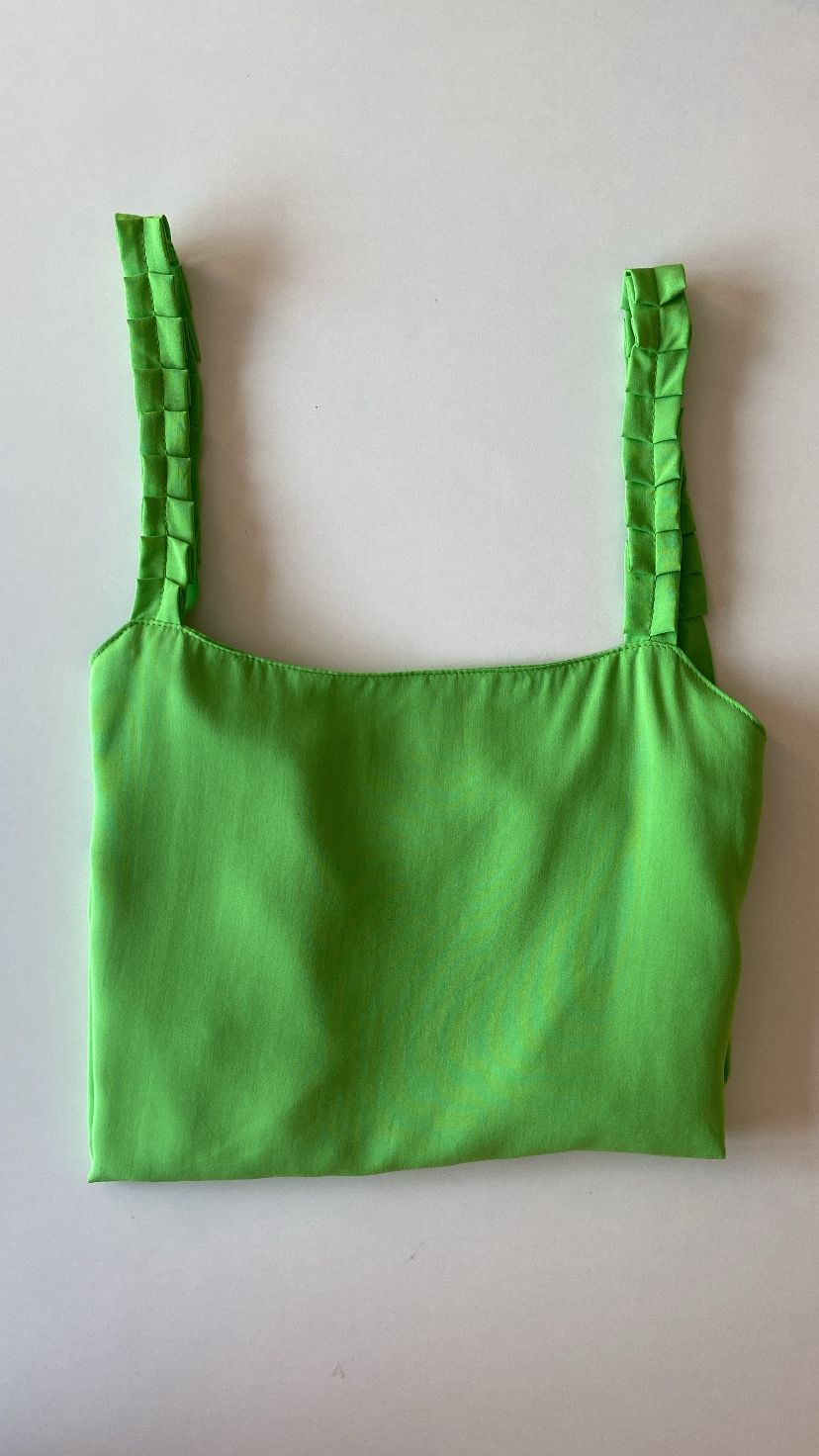 BLUSA FESTA VERDE DOBRADO